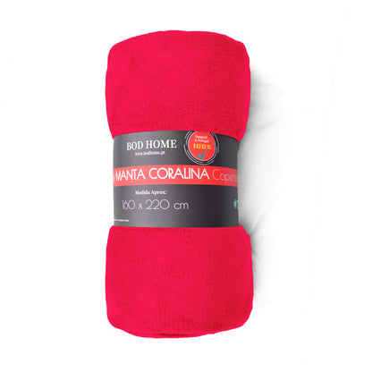 Manta de flanela Vermelho