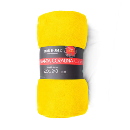 Manta de flanela Amarelo Gengibre