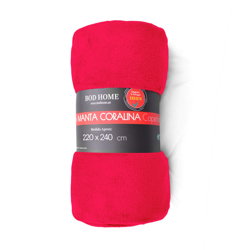 Manta de flanela Vermelho