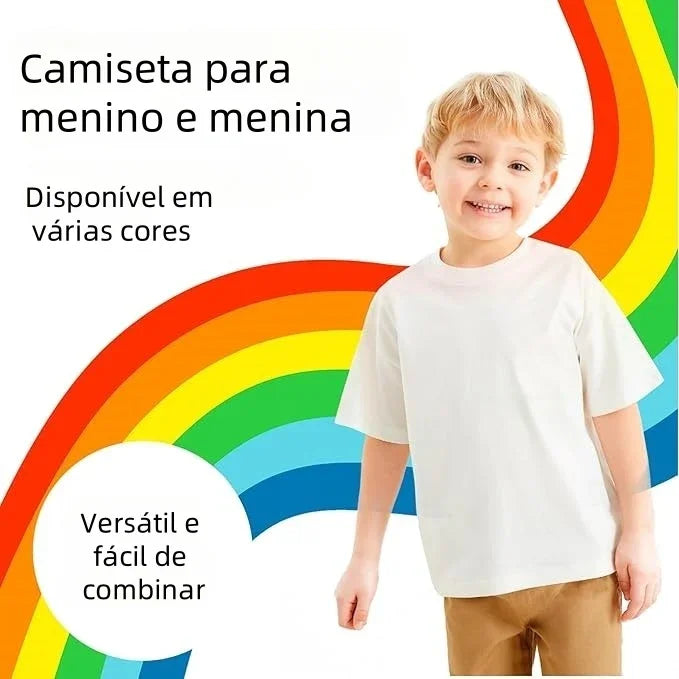 T-shit criança branco