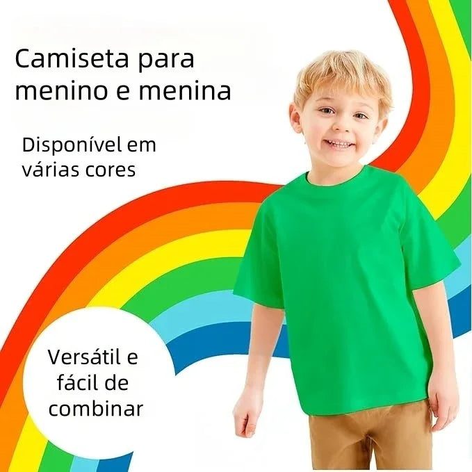 T-shit criança verde