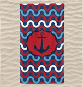 Toalha de Praia 3D Âncora 70x140 cm - BOD HOME