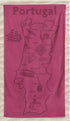 Toalha de Praia com Relevo Monocromático Rosa 100x180cm - BOD HOME