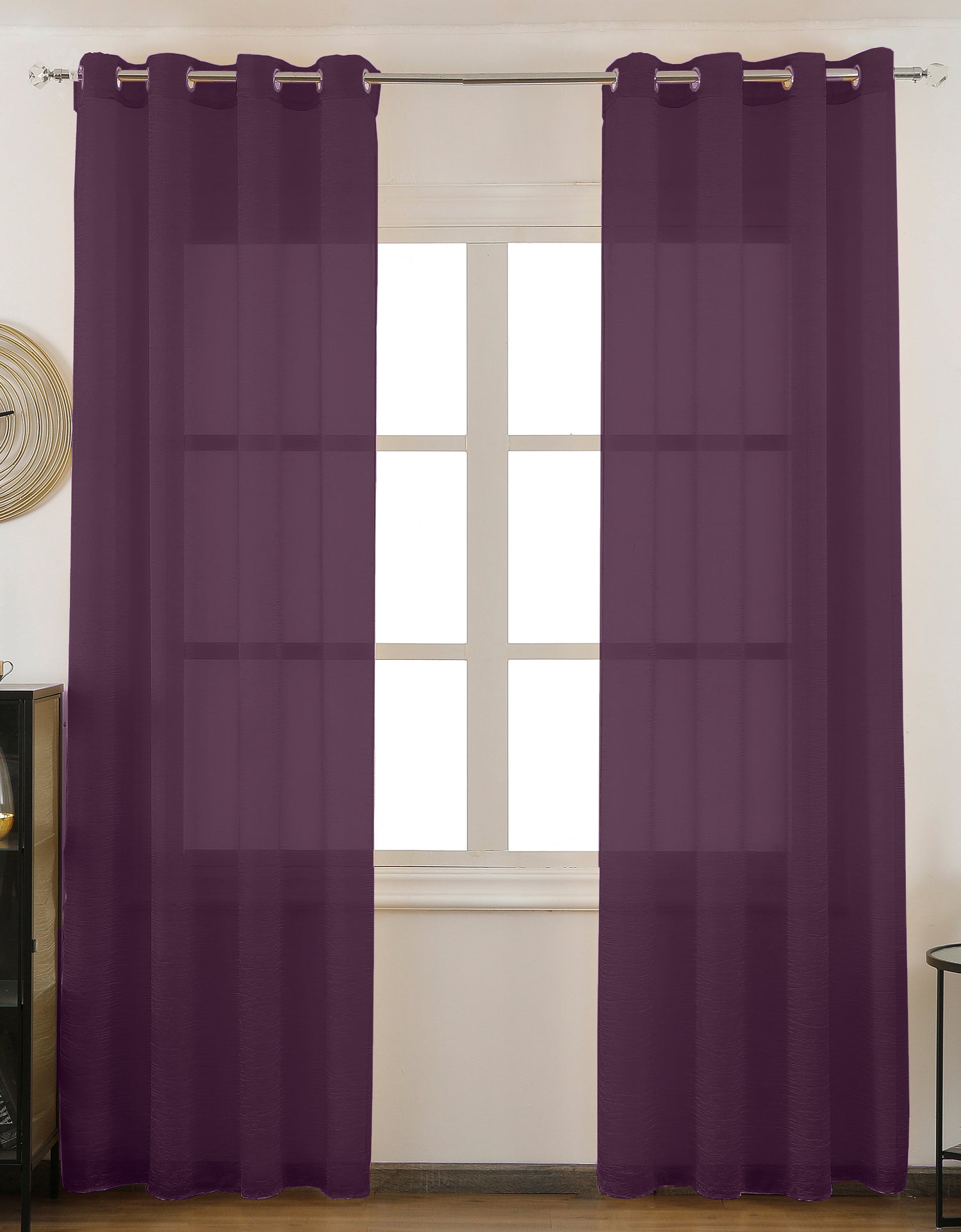 Cortina Lisa Efecto Arrugado 140*260cm - Serie Color-Individual