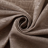 Cortina Jacquard com Bordado Castanho 140*260CM-Individual- BOD HOME