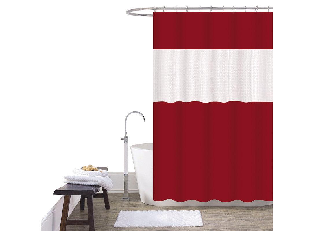 1 Pack de 2 Cortina De Duche Em Patchwork 180*180cm 003