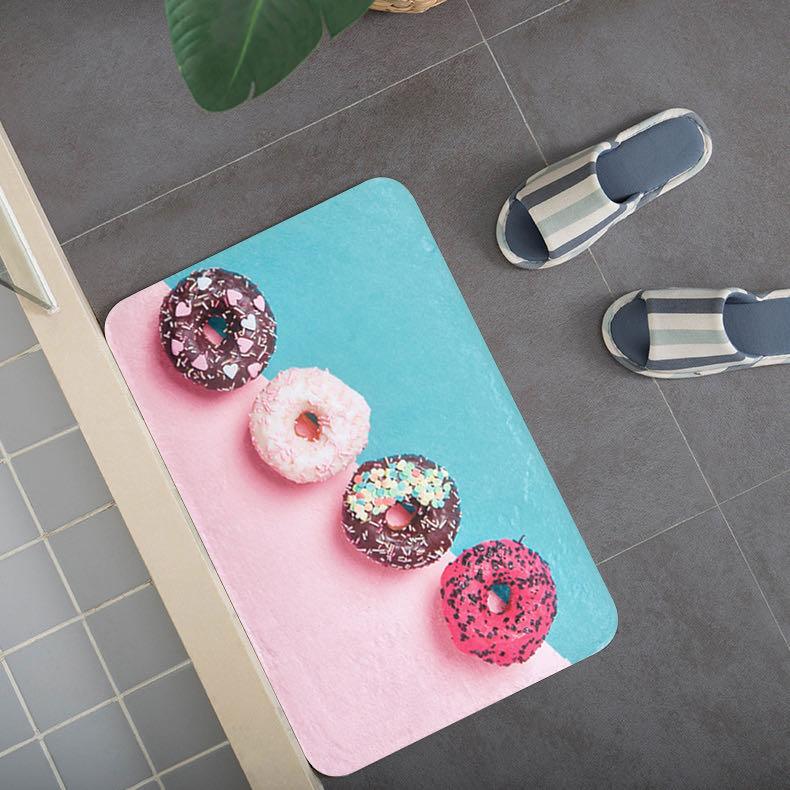 Tapete de casa de banho com Estampa de Donut Doce - BOD HOME