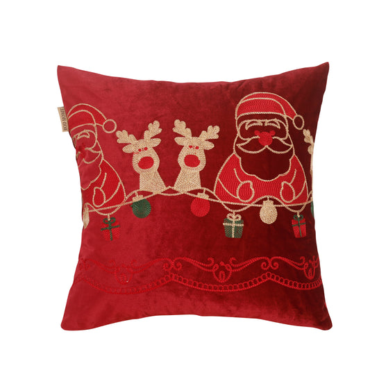 DECORAÇÃO DE NATAL | CAPA DE ALMOFADA TEMÁTICA DE NATAL VERMELHO