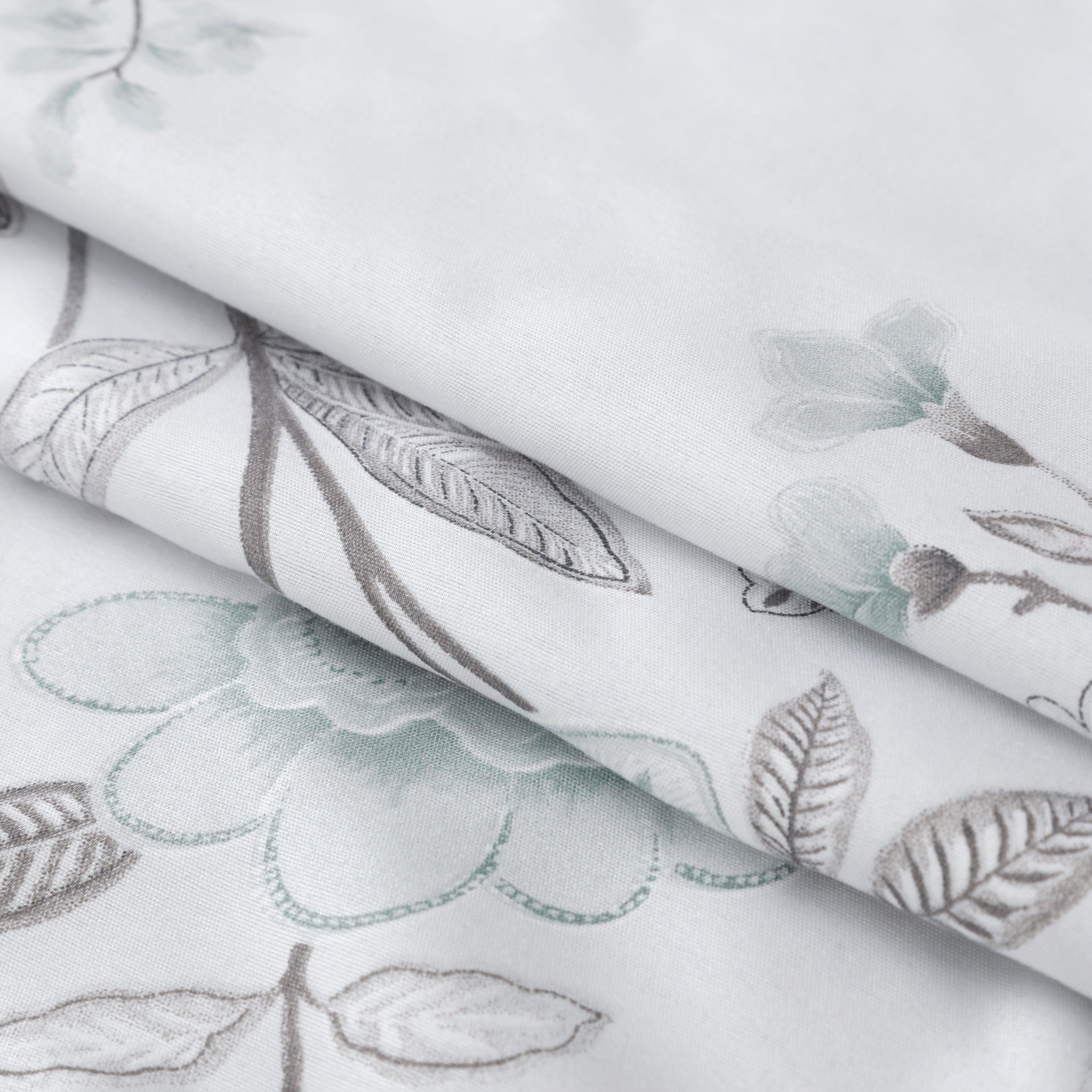 CAPA DE EDREDÃO ESTAMPADA COM FRONHA-FOLHAS INVERNO - BOD HOME