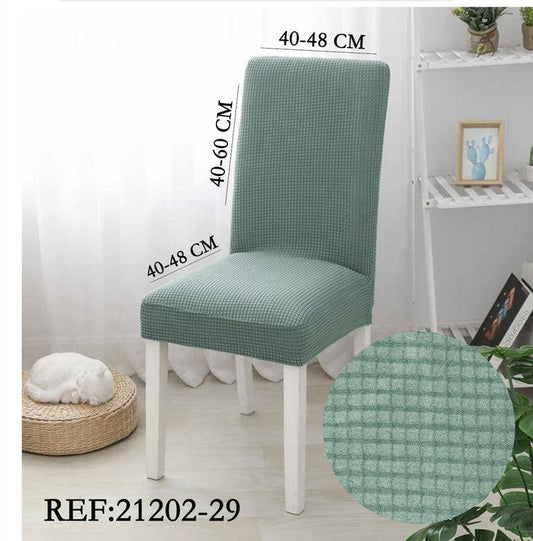 Capa para Cadeira Xadrez Elegante Verde - BOD HOME
