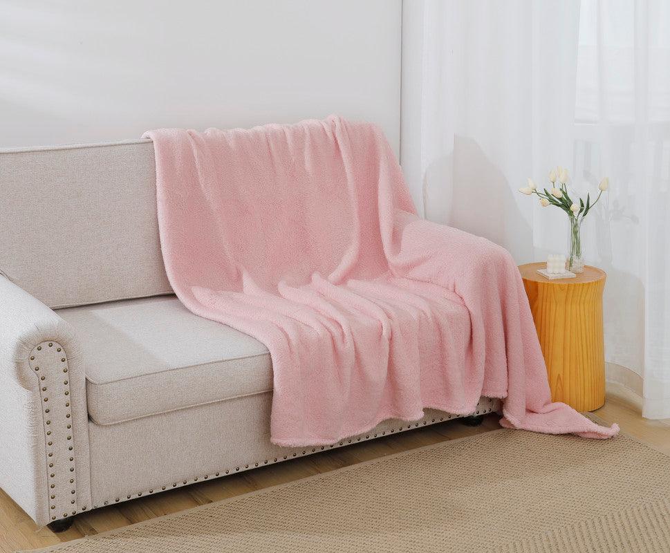 Cobertor de Algodão Ultra Suave Rosa - BOD HOME
