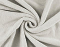 Cobertor Lisa De Pelúcia Longa Espessa Branco Marfim - BOD HOME