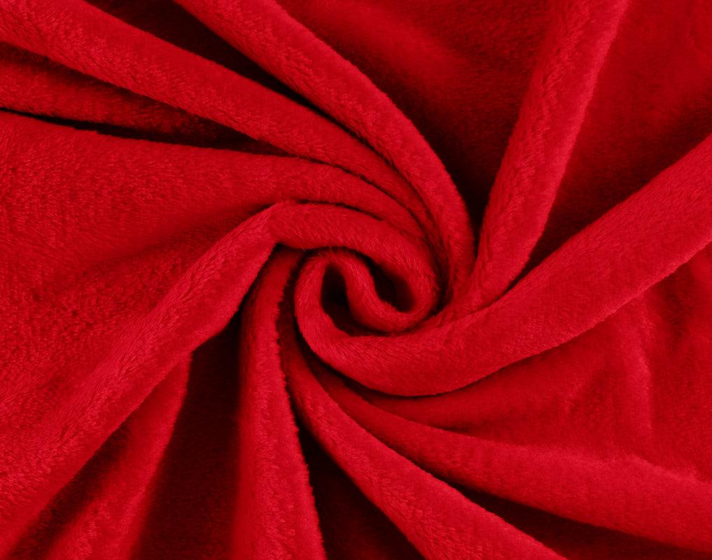 Cobertor Lisa De Pelúcia Longa Espessa Vermelho - BOD HOME