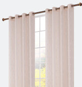 Cortina bordada com flores de algodão 140*260cm - BOD HOME