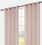 Cortina bordada losango em relevo 140*260cm - BOD HOME