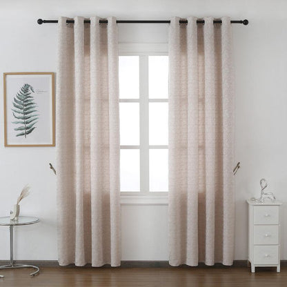 Cortina Confecionada com Padrão de Listras Rotativas Castanho Claro 140*260cm - BOD HOME