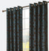 Cortina Confecionada com Tecido Sólido Florido Sofisticado Azul Turquesa 140*260cm - BOD HOME
