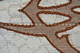 Cortina Confecionada com Tecido Sólido Florido Sofisticado Castanho 140*260cm - BOD HOME