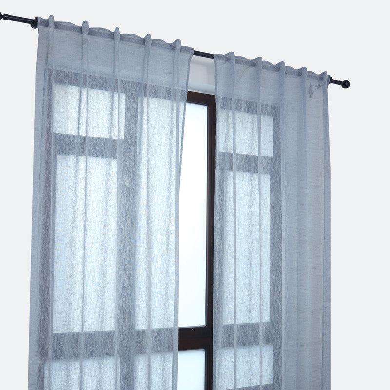 Cortina de linho com presilhas ocultas 140*260cm - BOD HOME