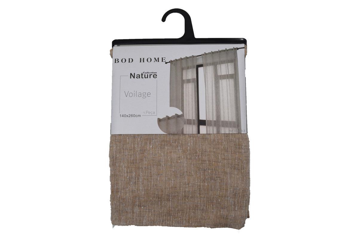 Cortina de linho com presilhas ocultas 140*260cm - BOD HOME