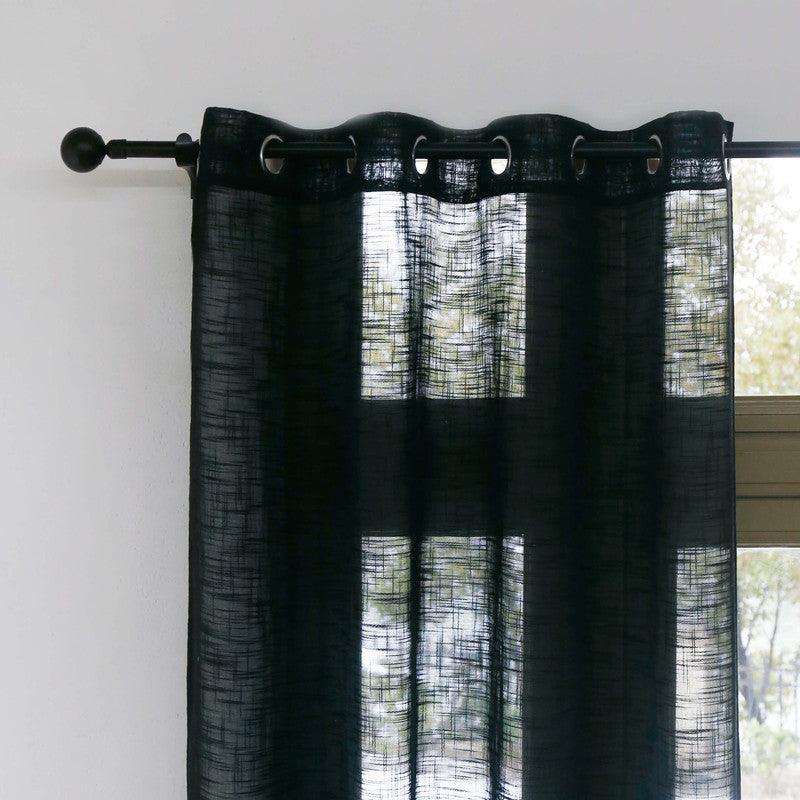 Cortina de linho com tecido translúcido 140*260cm - BOD HOME