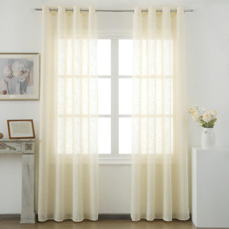Cortina de linho com tecido translúcido 140*260cm - BOD HOME