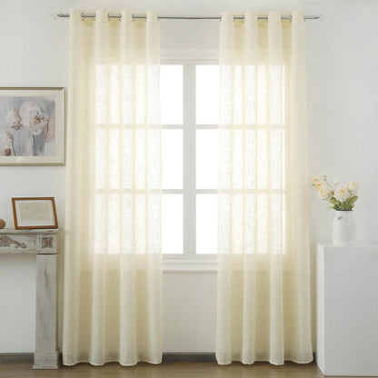 Cortina de linho com tecido translúcido 140*260cm - BOD HOME