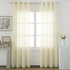 Cortina de linho com tecido translúcido 140 x 260cm branco marfim - BOD HOME 