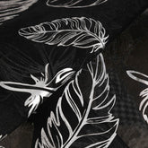 Cortina estampada com prateados de folhas 140*260cm - BOD HOME