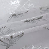 Cortina estampada com prateados de folhas 140*260cm - BOD HOME