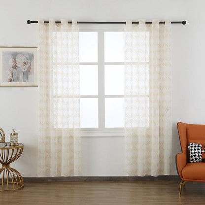 Cortina leve estampada com lanterna 140*260cm - BOD HOME