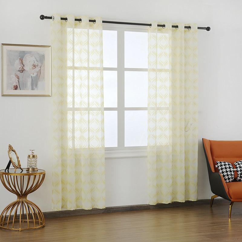 Cortina leve estampada com lanterna 140*260cm - BOD HOME