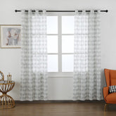Cortina leve estampada com lanterna 140*260cm - BOD HOME
