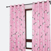 CORTINA OPACA COM ESTAMPA DE DESENHOS ANIMADOS-UNICÓRNIO ROSA 140*260cm - BOD HOME