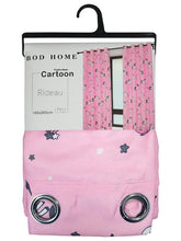 CORTINA OPACA COM ESTAMPA DE DESENHOS ANIMADOS-UNICÓRNIO ROSA 140*260cm - BOD HOME