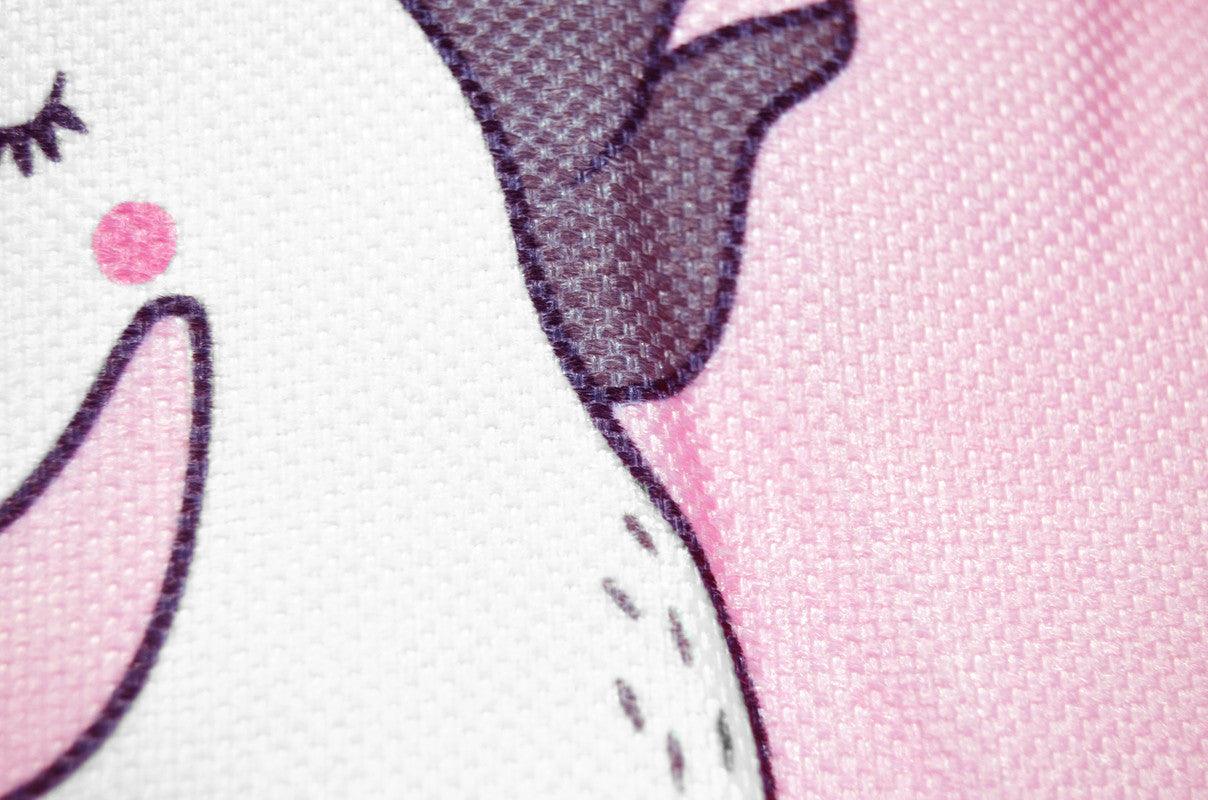 CORTINA OPACA COM ESTAMPA DE DESENHOS ANIMADOS-UNICÓRNIO ROSA 140*260cm - BOD HOME