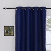 Cortina Opaca de Tecido de Alta Precisão com Efeito Térmico Azul 140*260cm - BOD HOME