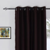 Cortina Opaca de Tecido de Alta Precisão com Efeito Térmico Castanho Escuro 140*260cm - BOD HOME