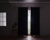 Cortina Opaca de Tecido de Alta Precisão com Efeito Térmico Castanho Escuro 140*260cm - BOD HOME