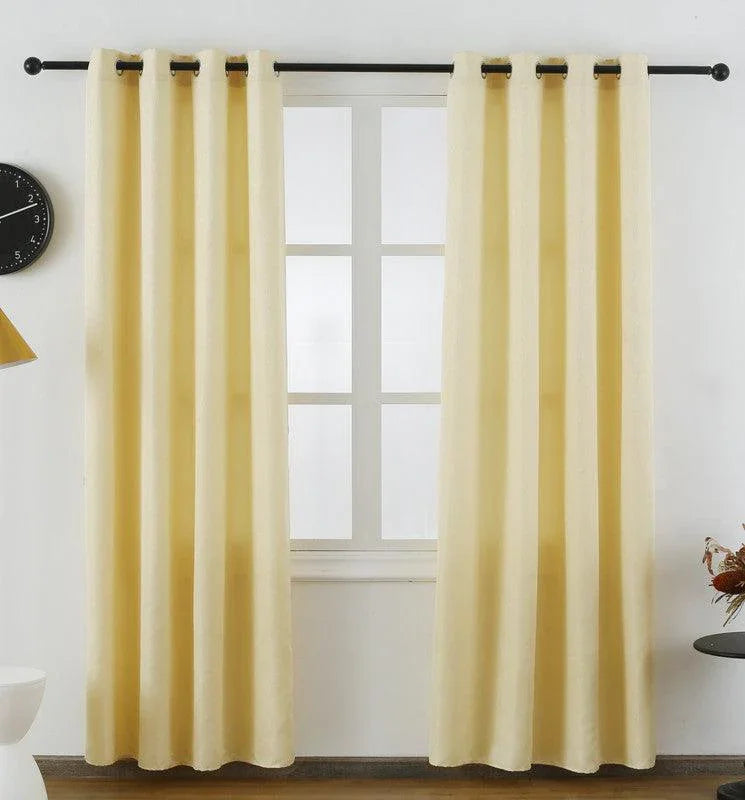 Cortina Tecido Delicado com Padrão de Ondas Bege 140*260cm - BOD HOME