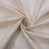 Cortina Tecido Encorpado com Estampa Tridimensional de Margaridas Selvagens Bege 140*260cm - BOD HOME