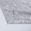 Cortina Tecido Encorpado com Estampa Tridimensional de Margaridas Selvagens Cinzo Claro 140*260cm - BOD HOME