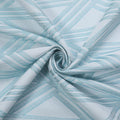 Cortina Tecido Encorpado com Padrão de Linhas Cruzadas Azul Turquesa 140*260cm - BOD HOME