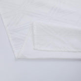 Cortina Tecido Encorpado com Padrão de Linhas Cruzadas Branco 140*260cm - BOD HOME