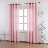 Cortina Tecido Encorpado com Padrão de Losango Rosa 140*260cm - BOD HOME