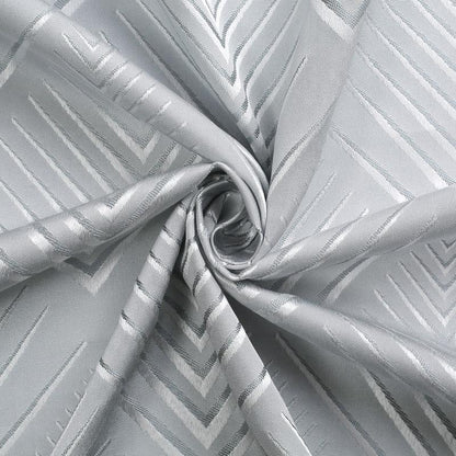 Cortina Tecido Encorpado com Padrão Geométrico Cinzo Claro 140*260cm - BOD HOME