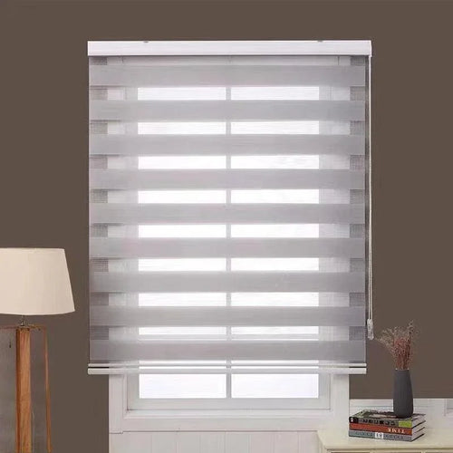 Estore de rolo Dia/Noite Easy Fit cinzento escuro - BOD HOME