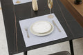 Toalha de mesa com padrão de onda branco cinza - BOD HOME