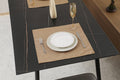 Toalha de mesa com padrão de onda castanho - BOD HOME
