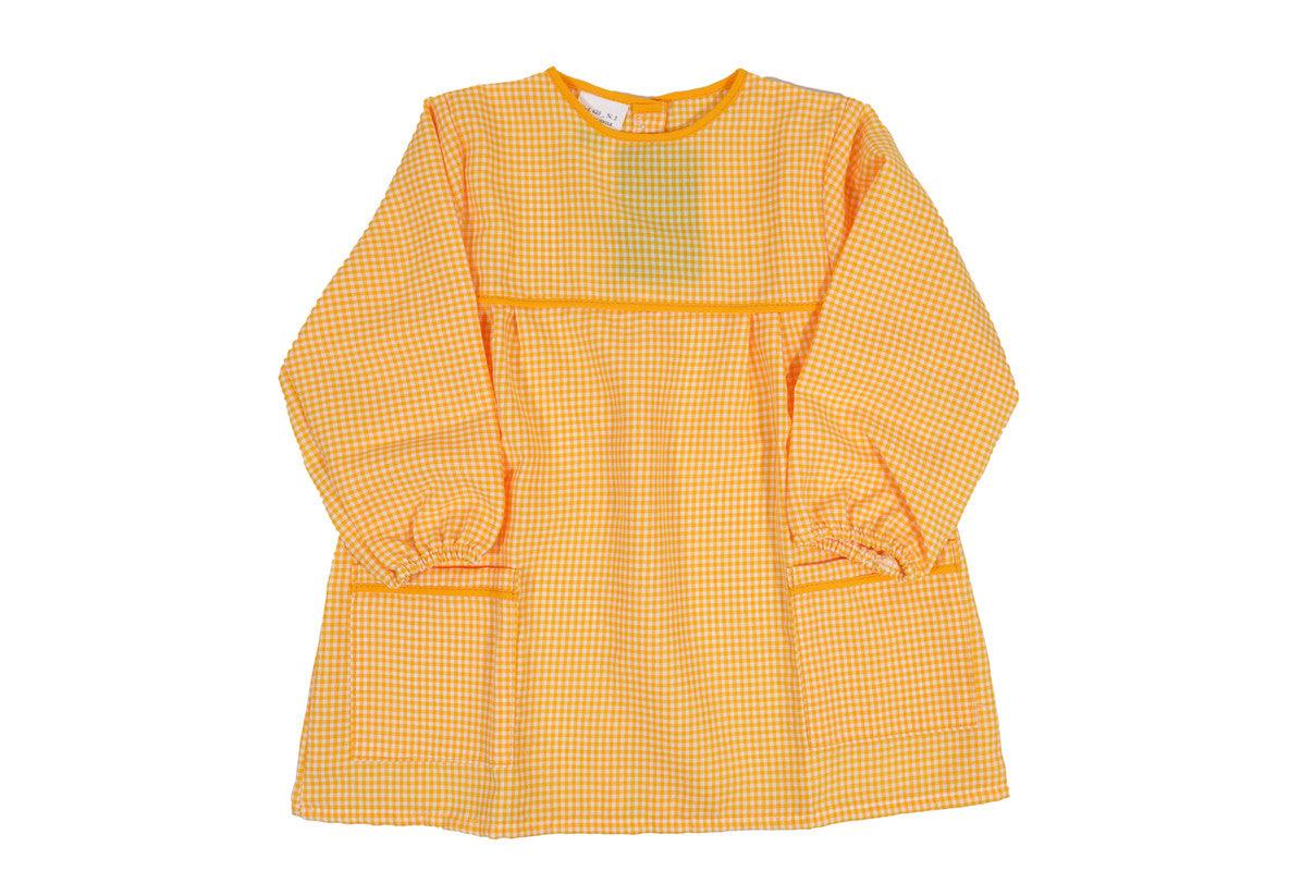 Uniforme para menina de jardim de infância amarelo - BOD HOME